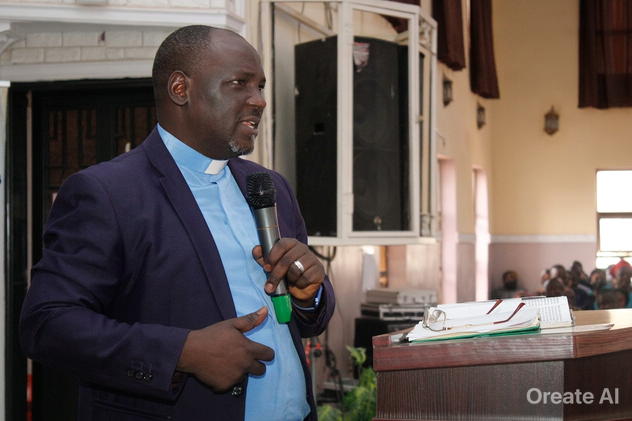Pastor preaching